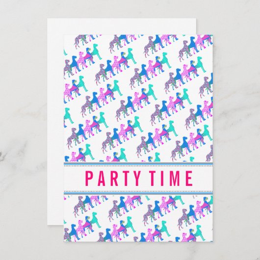 Große Dänen Moderne und Cool Einladung (Vorne/Hinten)