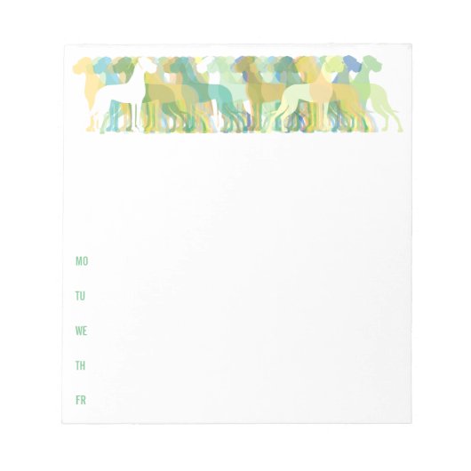 Große Dänen Notizblock (Vorderseite)