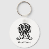 Große Dänen Schlüsselanhänger (Rückseite)