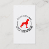 Große Dänen Visitenkarte (Rückseite)