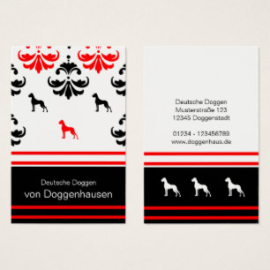Große Dänische Dogge rot schwarz
