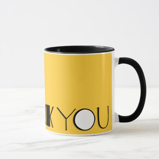 Große Dankeschön an die schwarze Tasse (Rechts)