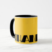 Große Dankeschön an die schwarze Tasse (Vorderseite Links)