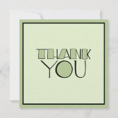 Große Dankeschön Grün Vielen Dank Team Einladung (Rückseite)