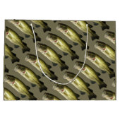 Große das Geschenk-Tasche der Bass-Fisch-Männer Große Geschenktüte (Rückseite)