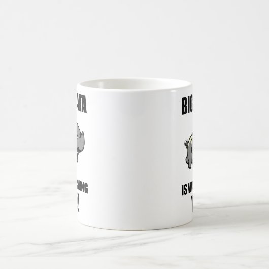 Große Daten passen Sie auf Kaffeetasse (Mittel)