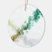 Große Daten-Sichtbarmachunganalytics-Technologie Keramikornament (Links)