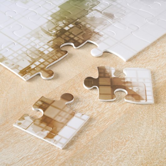 Große Daten-Sichtbarmachunganalytics-Technologie Puzzle (Seite)