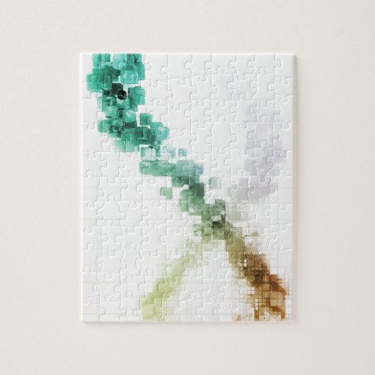 Große Daten-Sichtbarmachunganalytics-Technologie Puzzle (Vertikal)