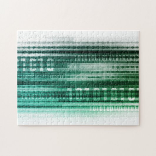 Große Daten und Wolken-Datenverarbeitung Puzzle (Horizontal)