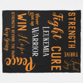 Große Decke des Leukämie-Kriegers (Vorderseite (Horizontal))