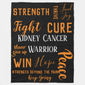 Große Decke des Nieren-Krebs-Kriegers (Vorderseite)