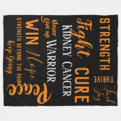 Große Decke des Nieren-Krebs-Kriegers (Vorderseite (Horizontal))