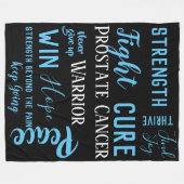 Große Decke des Prostatakrebs-Kriegers (Vorderseite (Horizontal))