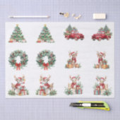 Große dekorative Weihnachtsbilder Dekoupage Seidenpapier (Handwerk)