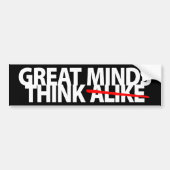 Große Denker denken Autoaufkleber (Vorne)