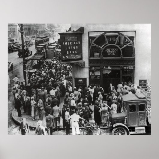 GROSSE DEPRESSIONSBANK LAUFEN 1931 POSTER (Vorne)