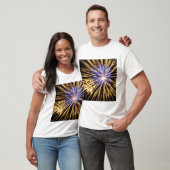Größe der Anzeige von Fireworks T-Shirt (Unisex)