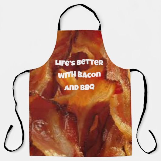 Größe der Bacon-Schürze: Funny Custom Bacon Quotes Schürze (Vorderseite)