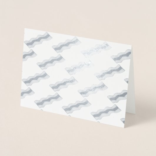 Größe der Bacon Strips Fleisch Feinschmecker Frühs Folienkarte (Vorderseite)