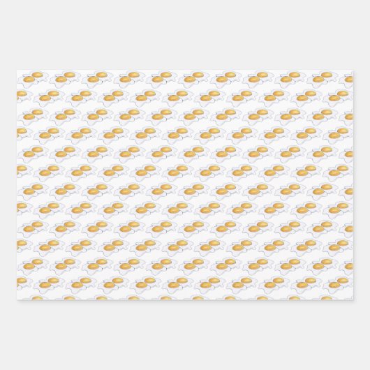 Größe der Bacon Strips Frittierte Eier Frühstücksb Geschenkpapier Set (Vorderseite 2)