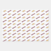 Größe der Bacon Strips Frittierte Eier Frühstücksb Geschenkpapier Set (Vorderseite)