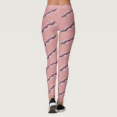 Größe der Bacon Strips Frühstück Leggings Fleisch (Rückseite)