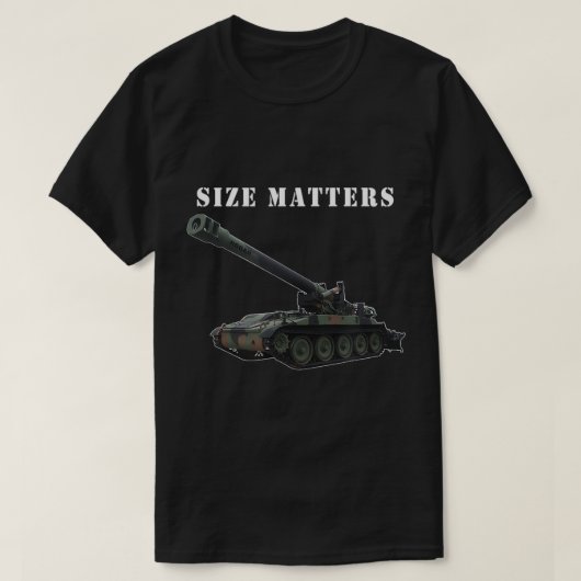 Größe der Feldartillerie Matters M110 8-Zoll Howit T-Shirt (Design vorne)