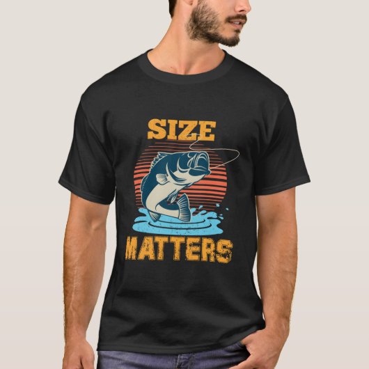 Größe der Fischerei T-Shirt (Vorderseite)