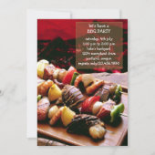 Größe der GRILLEN Party Einladung (Vorderseite)