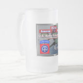 Größe der Im Flugzeug Division Mattglas Bierglas (Vorderseite Links)