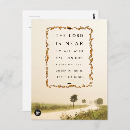 Größe der Postkarte - Speicherkarte der Bibel Vers (Vorne/Hinten)