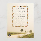 Größe der Postkarte - Speicherkarte der Bibel Vers (Vorderseite)