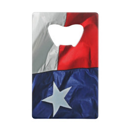 Größe der Texas-Flag-Flasche Geldbeutel Flaschenöffner