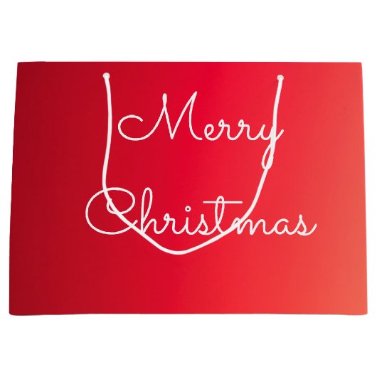 Große Designer Weihnachtsgeschenke Totbeutel Geschenktüte (Vorderseite)