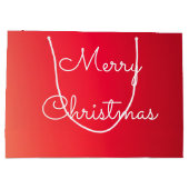 Große Designer Weihnachtsgeschenke Totbeutel Geschenktüte (Rückseite)