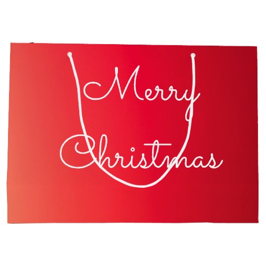 Große Designer Weihnachtsgeschenke Totbeutel Geschenktüte (Rückseite)