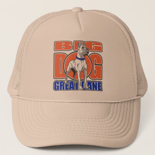 Große Deutsche Dogge Truckerkappe (Vorderseite)