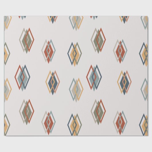 Große Diamanten Geschenkpapier (Flach)