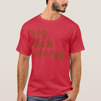 große Dick Energie lustige Männer Retro 70er Jahre T-Shirt