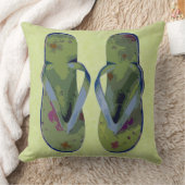 Große digitale Flip Flops grün und blau Kissen (Decke)