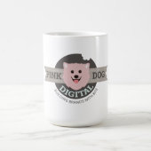 Große digitale Kaffeetasse Pink Dog Digital (Mittel)