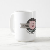 Große digitale Kaffeetasse Pink Dog Digital (Vorderseite Links)