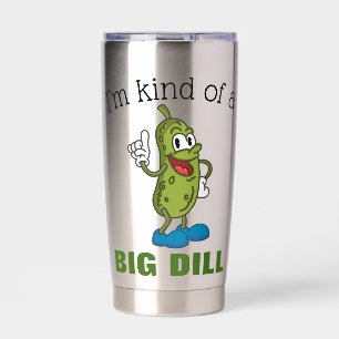 Große Dillgurken-Witz-Wasserflasche Thermobecher