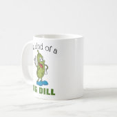 Große Dillgurken-Wortspiel Kaffeetasse (Vorderseite Links)