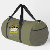 Große Dinge brauchen Zeit Gib Nie Auf Duffle Bag (Rechte Ecke)