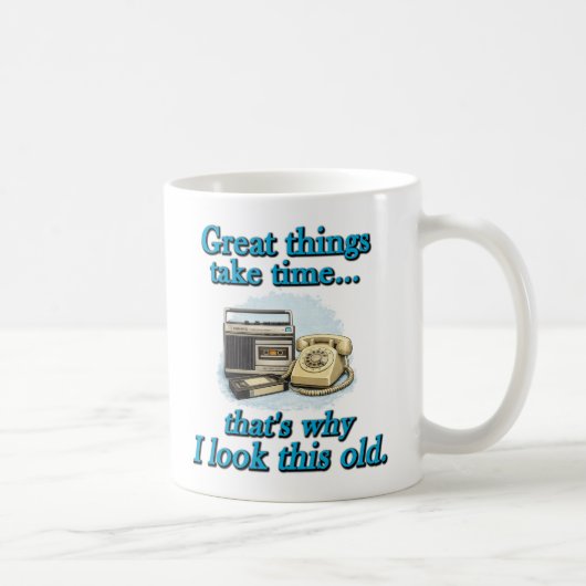 Große Dinge brauchen Zeit Kaffeetasse (Rechts)