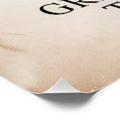 Große Dinge Brauchen Zeit Poster (Ecke)