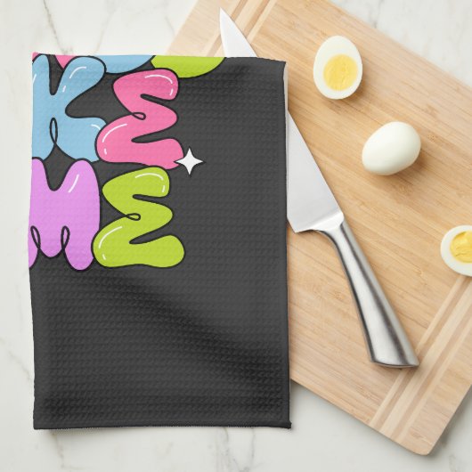 Große Dinge brauchen Zeit T - Shirt Geschirrtuch (Viertel Falte)