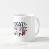 Große Dinge brauchen Zeiten Kaffeetasse (VorderseiteRechts)